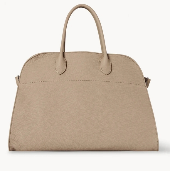 Row Margaux 15 Soft Leather Handbag –  Minimalism in Taupe, Quiety Luxury, IYKYK - Picture 1 of 10